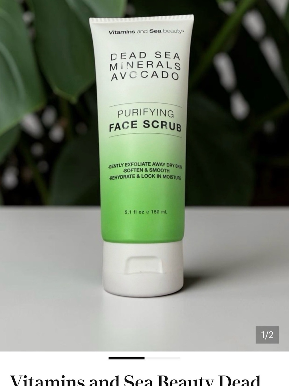 Dead Sea Mineral Face Scrub - Green